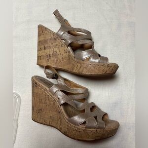 BOC Wedge leather sandals